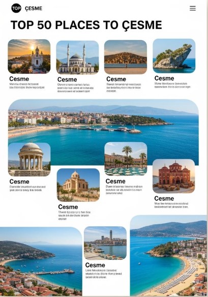 Çeşme Gezilecek En iyi 50 Yer